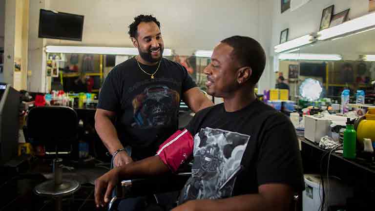 Men in Barbershop